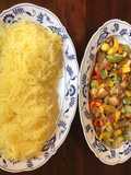 California Farm Spaghetti Squash Pepperonata Sauce