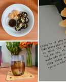 Giảm cân - eatclean: Cơm gạo lứt cuộn + trà hoa hồng