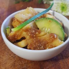 A picture of Rojak (Mixed-Fruit Salad) In Sweet & Spicy Peanut Sauce.