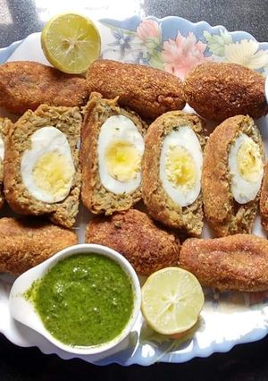 A picture of Egg Mutton Nargisi Kofta.