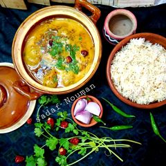 A picture of Karhi chawal.