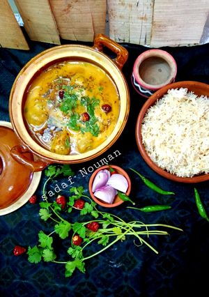 A picture of Karhi chawal.
