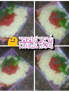 صورة لوصفة مكرونه بالصلصه