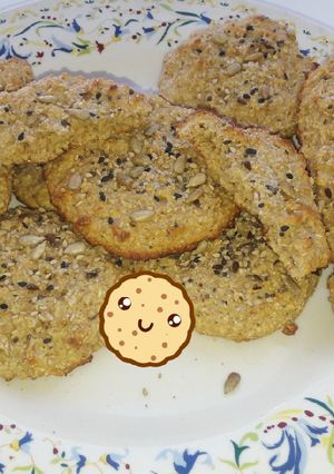 Una foto de Galletas de avena sabor manzana🍎