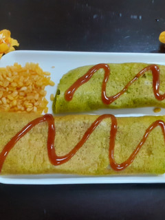 A picture of Moong dal-Fenugreek Leaves Chilla.