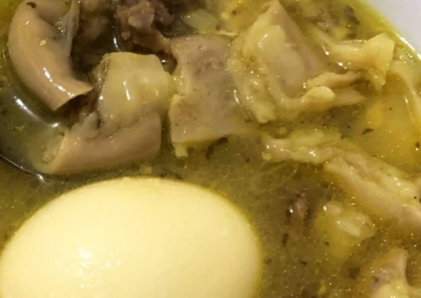 Soto daging usus dan paru