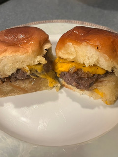 A picture of Hawaiian Roll Cheeseburger Sliders.
