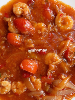 Foto resep Udang Saos Padang