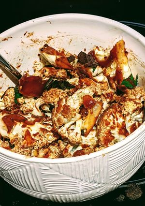 A picture of Miso Roasted Cauliflower Salad.