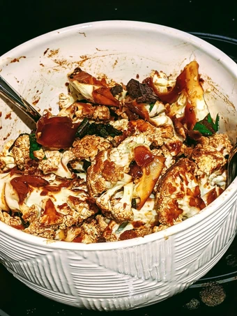 Easy Steps to Make Miso Roasted Cauliflower Salad the So Delicious Can spoil the tongue