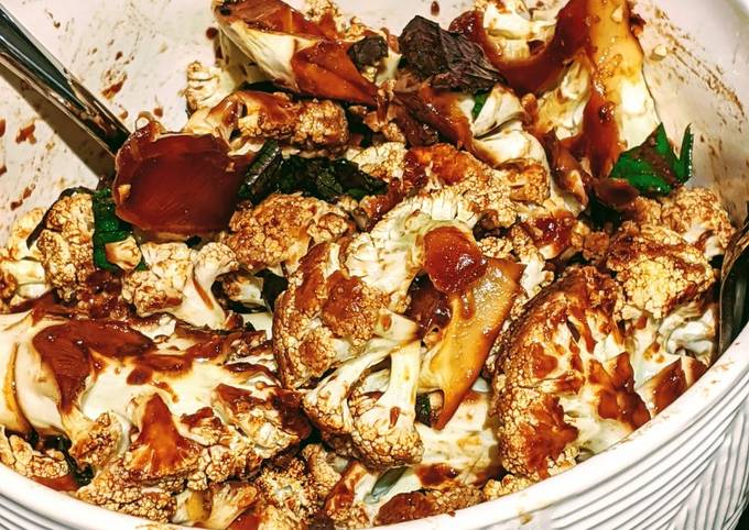 Easiest Way to Make Speedy Miso Roasted Cauliflower Salad