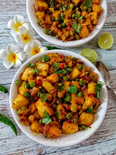 वेजिटेबल ब्रेड पोहा चंक्स (vegetable Bread poha chunks recipe in Hindi) रेसिपी मुख्य फोटो