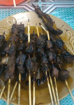 Foto resep Sate Sapi Maranggi (Bumbu Kecap)