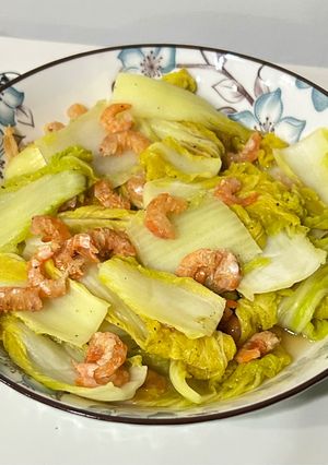 蝦米炒娃娃菜 的食譜成品照片