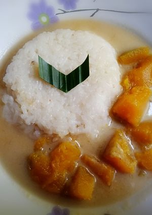 Foto resep Kolak nasi pulut kuah labu 🎃