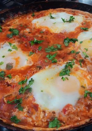 Una foto de Shakshuka