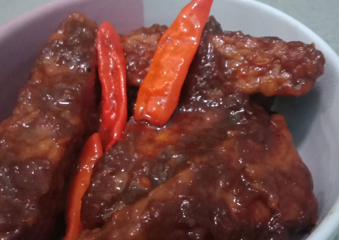 Semur Tempe Cabe Rawit