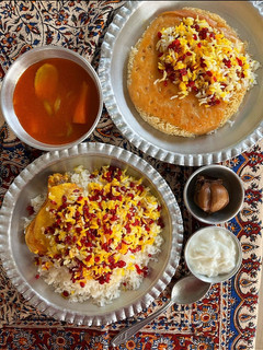 عکسی از دستور زرشک پلو با مرغ