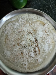 🥥🍛🥥தேங்காய் பூ தோசை🥥🍛🥥 (Thenkaai poo dosai recipe in tamil) செய்முறை முக்கிய புகைப்படம்