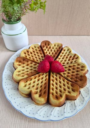 Foto resep Belgian Waffle Matcha