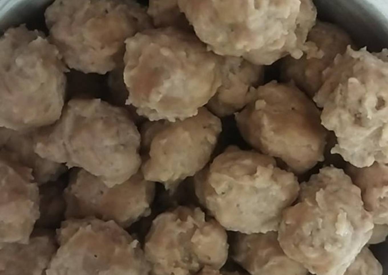 Bakso Kenyal dengan Cetakan Sendok