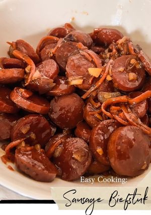 Foto resep Easy Cooking: Sausage Biefstuk (Bistik Sosis)