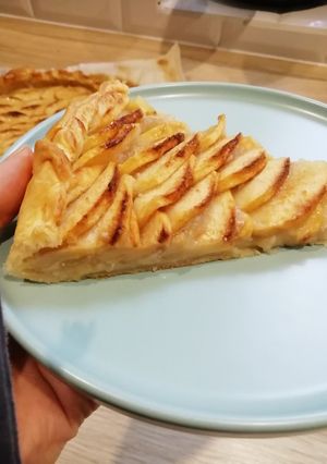 Une photo de Tarte aux pommes et amande 🍎