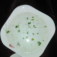 A picture of Mint raita.