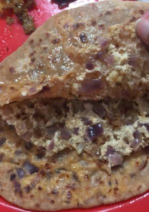 A picture of Cheese onion Paratha.