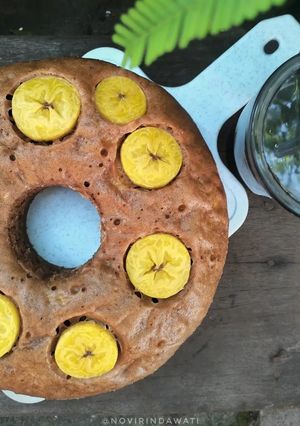 Foto resep 75. Bolu Pisang Cokelat Kukus