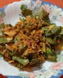 Lentejas en ensalada con salsa de piquillos y mostaza y chispita de picante