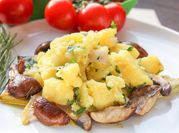 A picture of rosemary baked potatoes