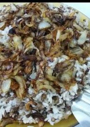 صورة لوصفة مجدرة الرز 🍴🍚