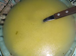 Una foto de Sopa de sémolina puros minerales y vitaminas 🐥🦃🐧