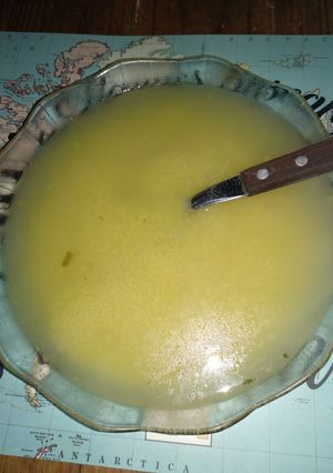 Una foto de Sopa de sémolina puros minerales y vitaminas 🐥🦃🐧