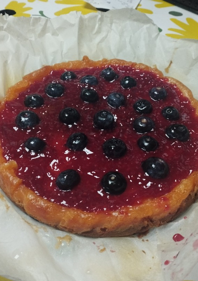 Una foto de Pastís de formatge vegà