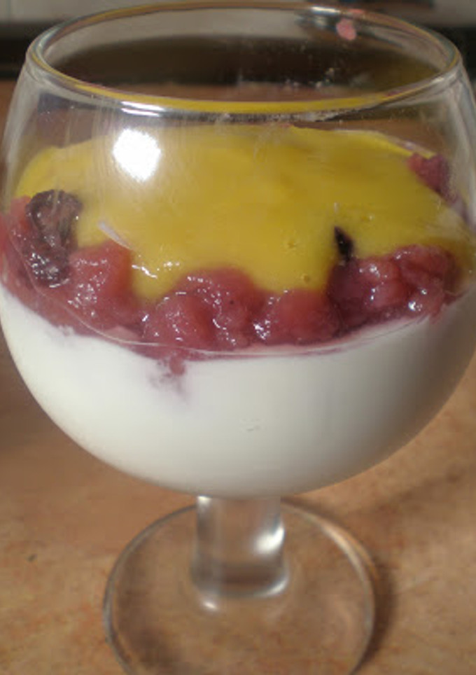 Una foto de Copa de mango y yogur