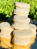 Alfajores de chocolate blanco