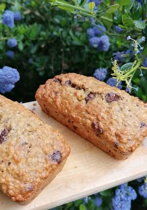 Une photo de Cake choco-banane a l'avoine