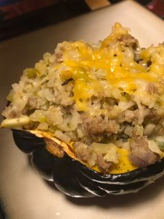 A picture of Stuffed Acorn Squash.