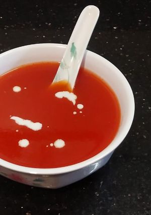 A picture of Tomato soup.