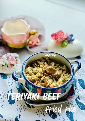 Hình của món Cơm chiên thịt bò sốt teriyaki.