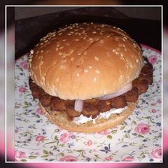 A picture of Double patty Chapli burger.