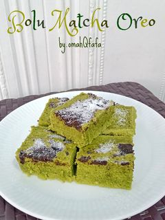 Foto resep Bolu Kukus Matcha Oreo