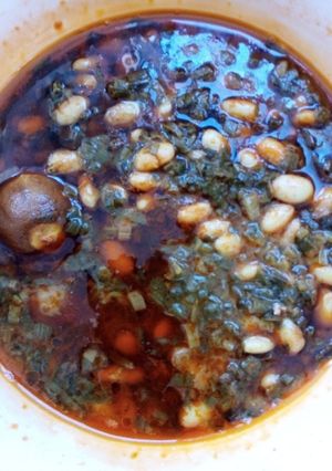 عکسی از دستور خورش لوبیا سفید