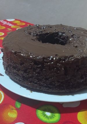 Una foto de Budín de chocolate húmedo