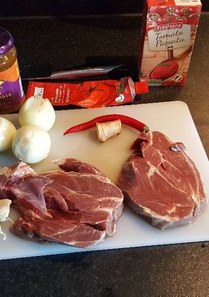 A picture of Slow cooked mutton curry.