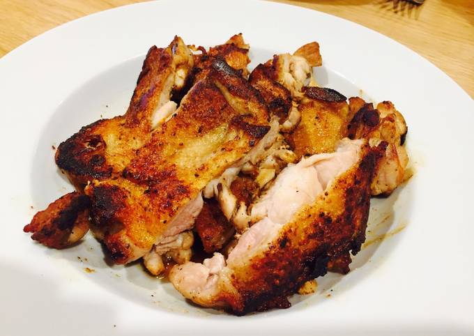 Blacken Crispy Skin Chicken