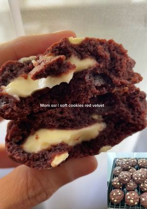 Foto resep Soft cookies red velvet