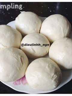 Hình của món Banh bao sữa chay.
